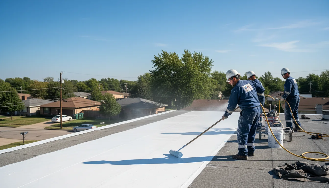 Commercial roof coating in Fairfax, MN near me